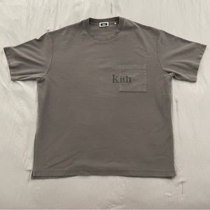 KITH Quinn T-Shirt Hurricane Washed Grey size Large NWT